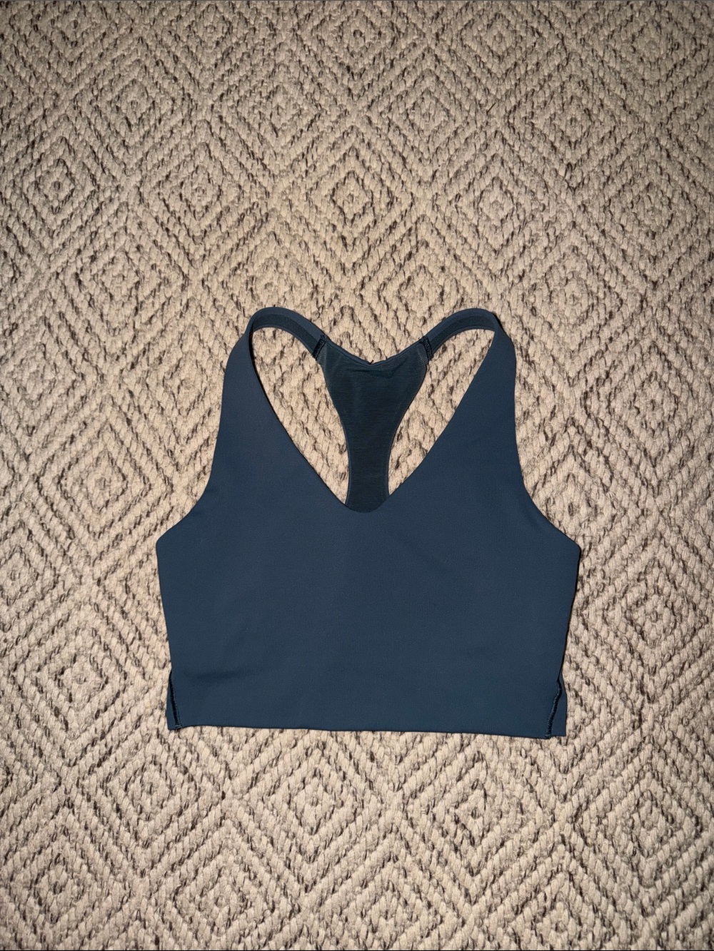 SPANX Steel Blue Racerback Core Sports Bra